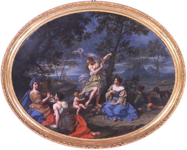 Landscape with female figures